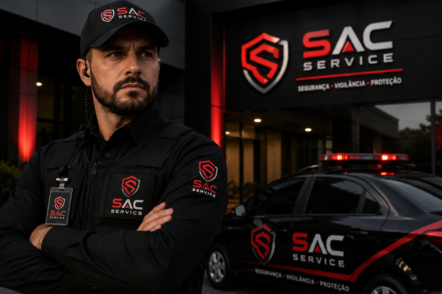 Profissional de segurança da SAC Service